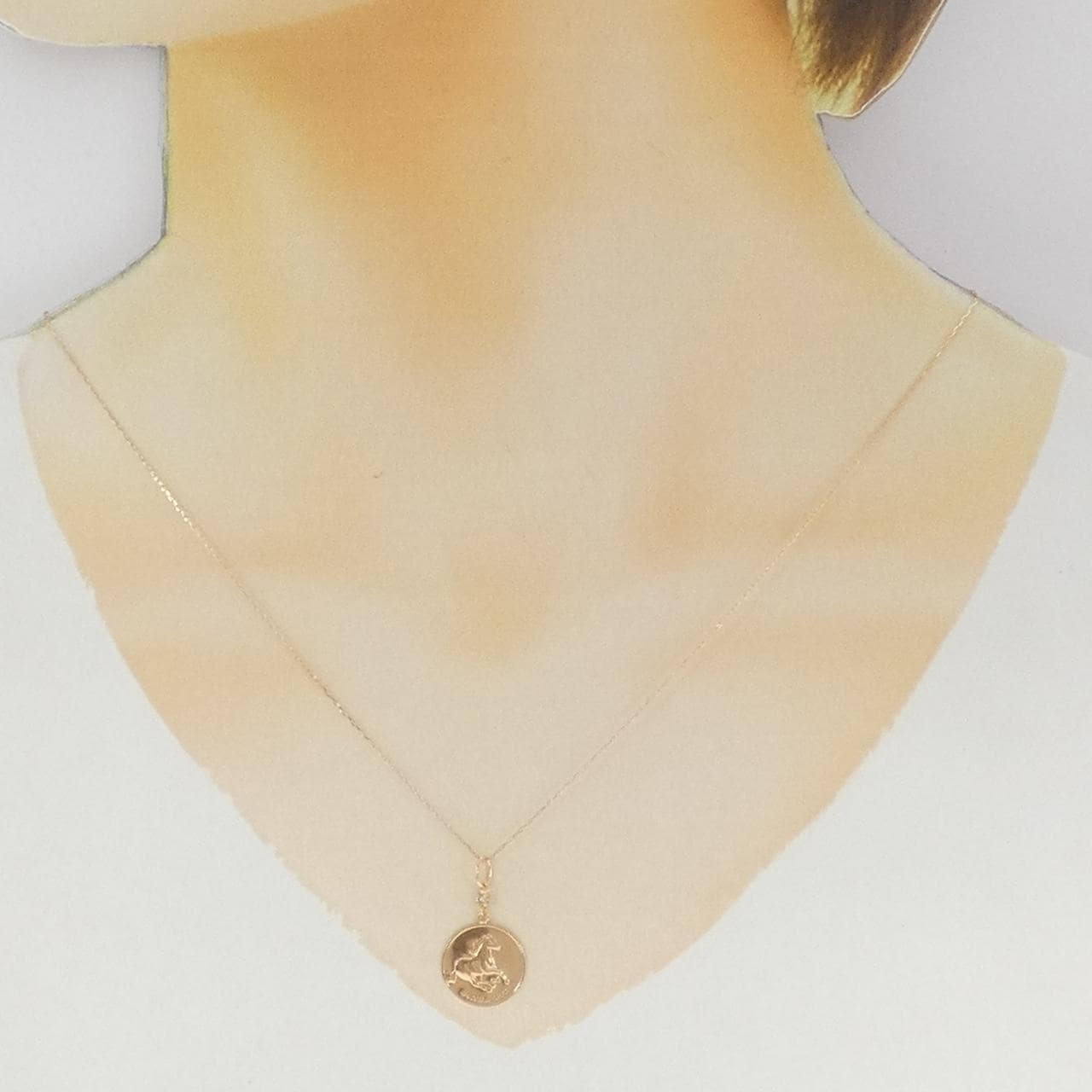 K18PG ダイヤモンド ネックレス 0.03CT