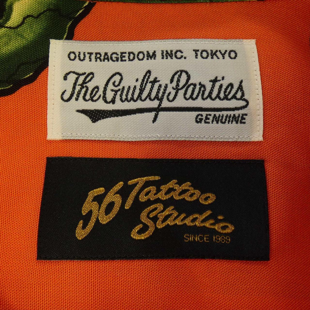 ワコマリア WACKO MARIA 56 TATTO STUDIO S／Sシャツ