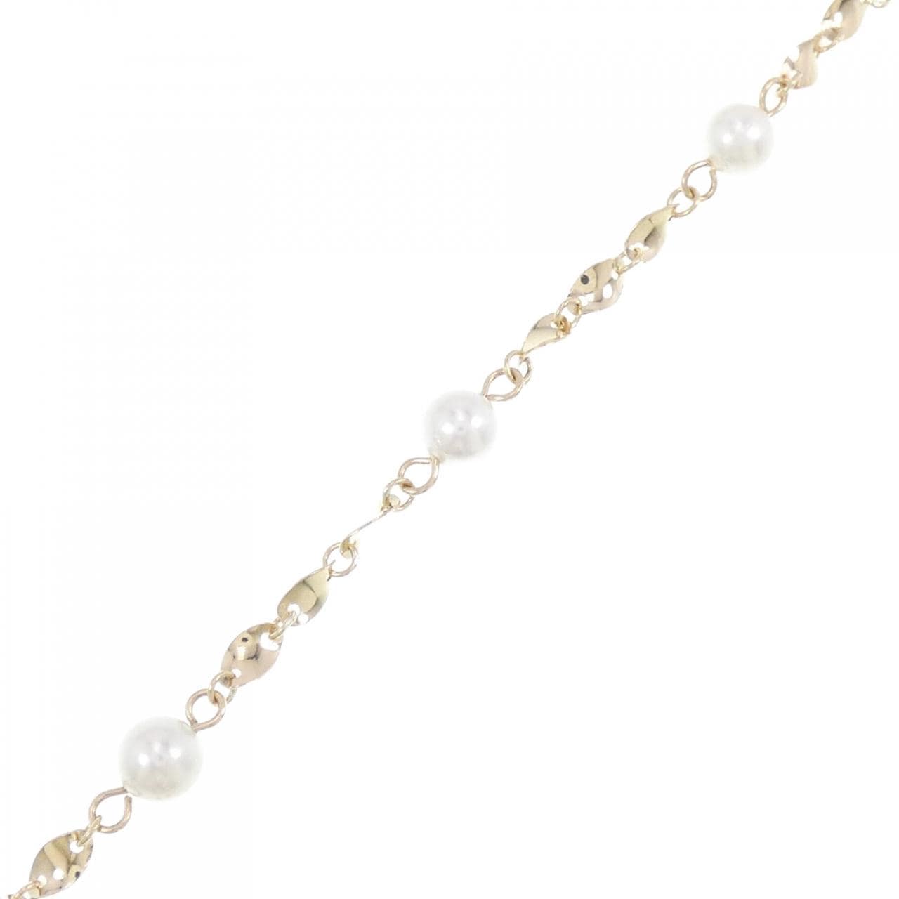 K18YG Akoya pearl bracelet