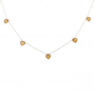 K18YG シトリン ネックレス 3.00CT
