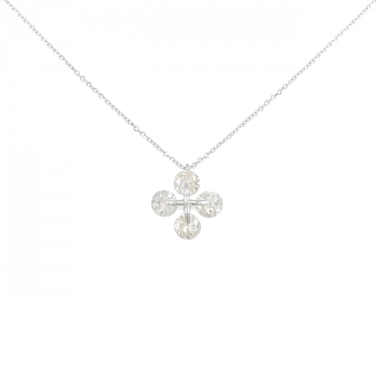 PT900/PT850 ダイヤモンド ネックレス 1.00CT