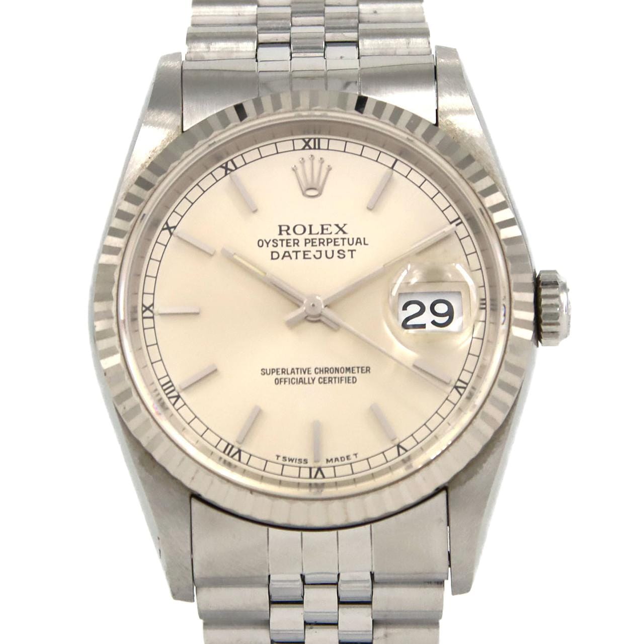 【ノーメンテナンス特価】ロレックス デイトジャスト 16234 SSxWG 自動巻 S番