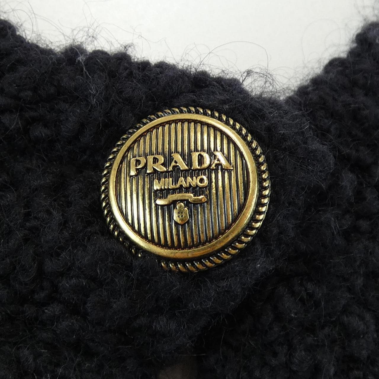 プラダ PRADA ブークレモヘア P25L98 S232 13CS カーディガン