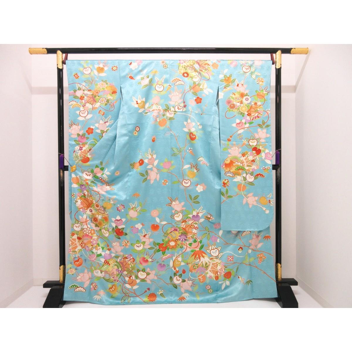 【新品】振袖　【吉澤織物】友禅金彩加工