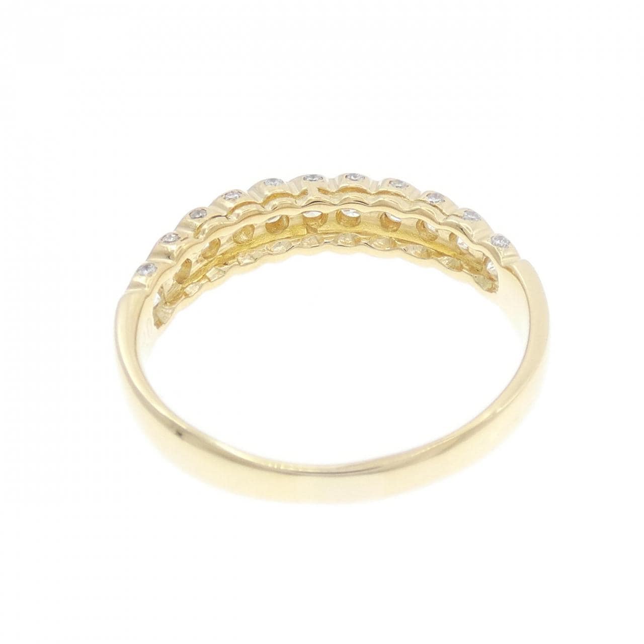 K18YG ダイヤモンド リング 0.74CT