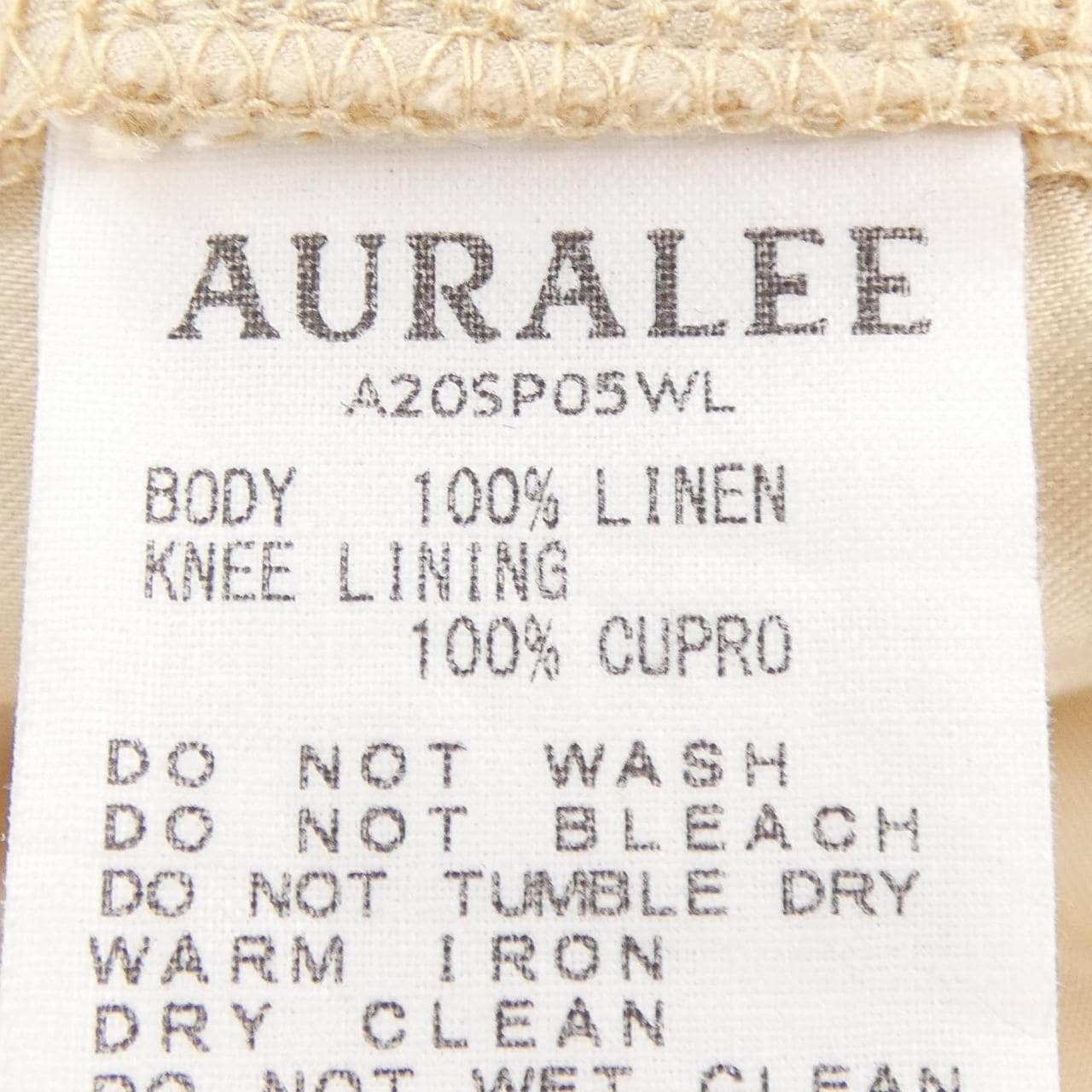 オーラリー AURALEE パンツ