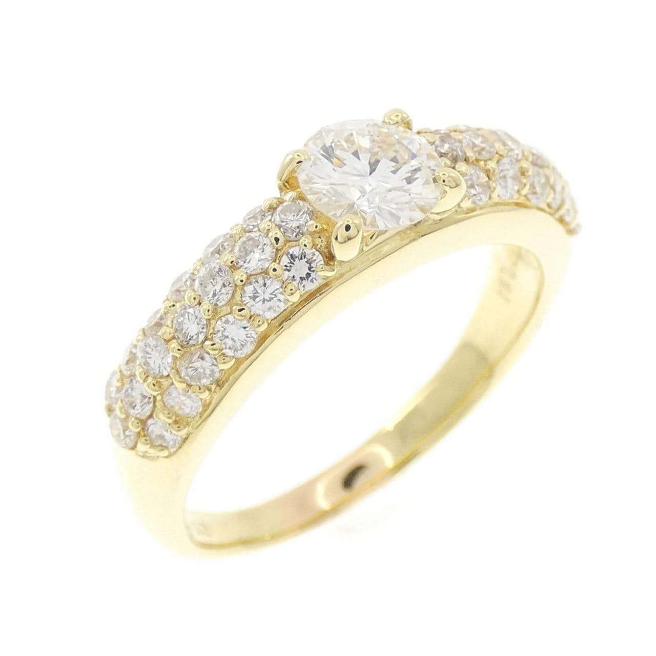 K18YG ダイヤモンド リング 0.52CT