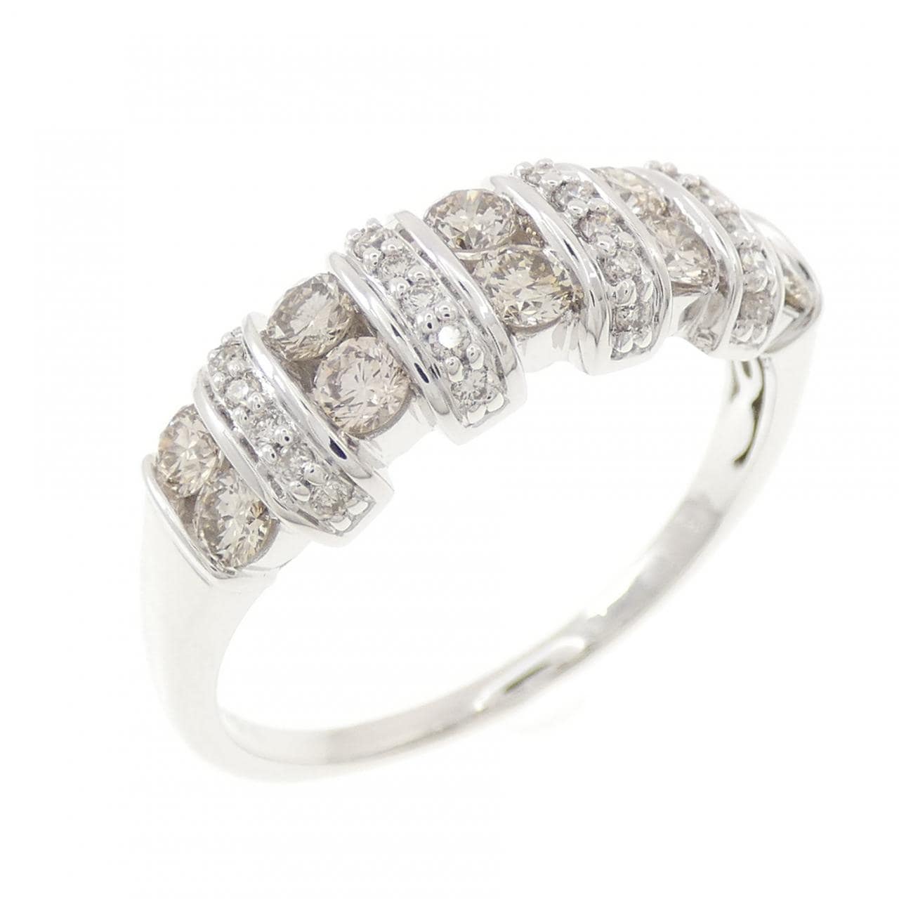 K18WG ダイヤモンド リング 0.97CT