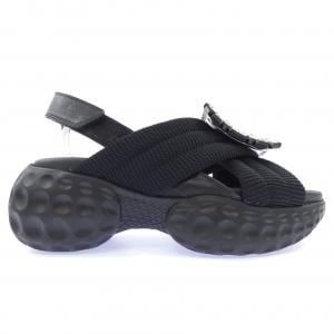 ロジェヴィヴィエ ROGER VIVIER ヴィヴ ラン ライト ストラス バックル サンダル