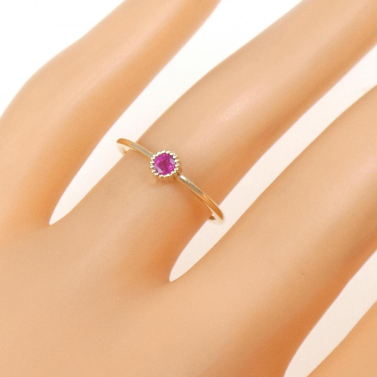 K10PG ルビー リング