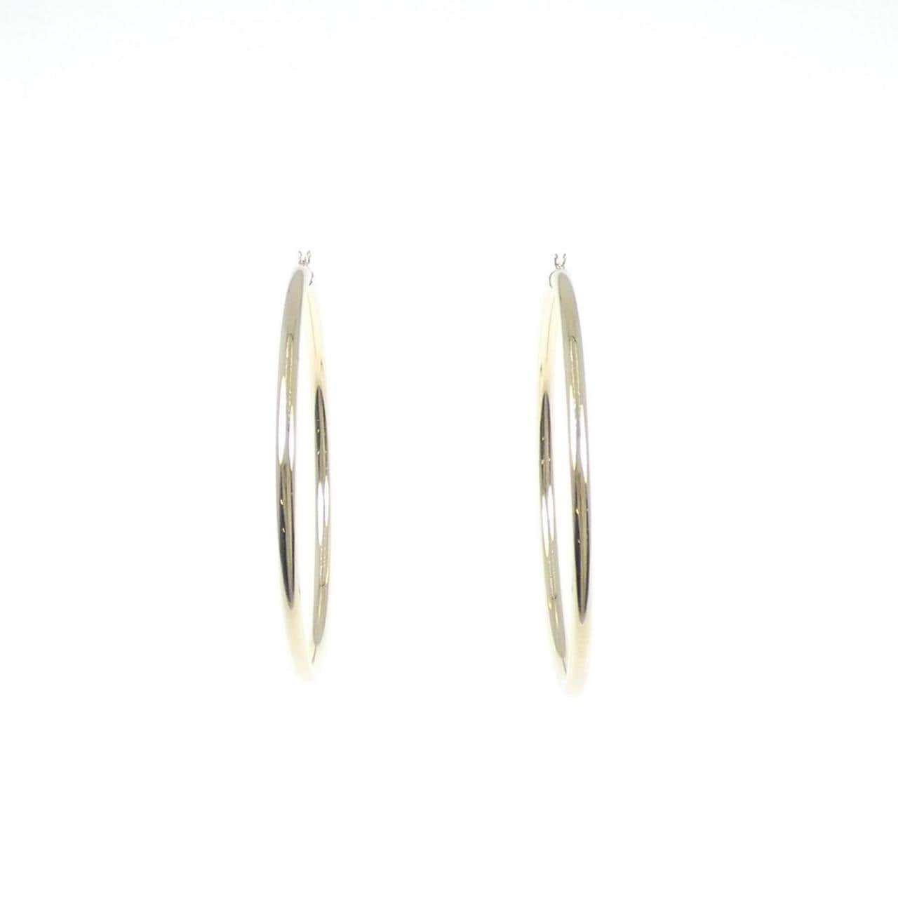 K18YG hoop earrings