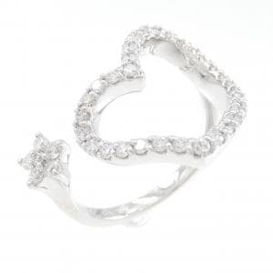 ポンテヴェキオ ハート×スター ダイヤモンド リング 0.55CT