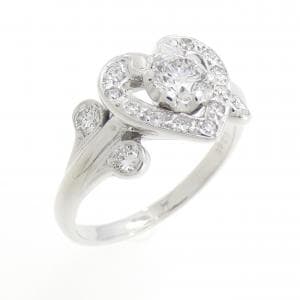 K18WG ハート ダイヤモンド リング 0.348CT