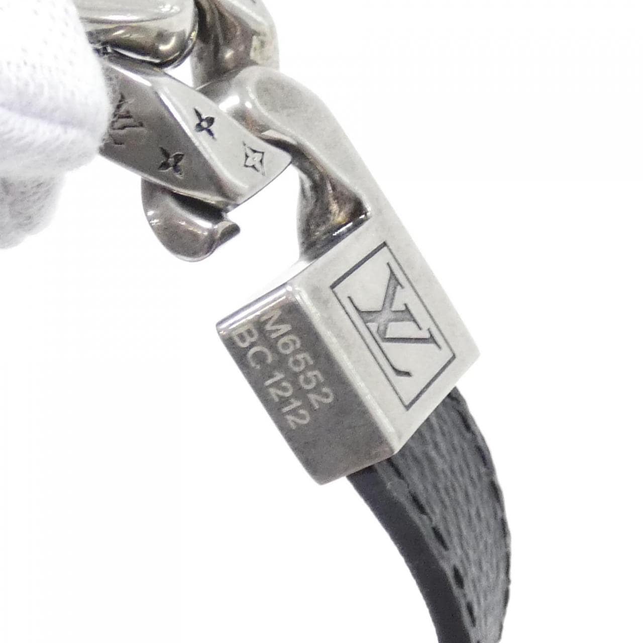 ルイヴィトン モノグラム エクリプス ブラスレ モノチェーン 19cm M6552E ブレスレット