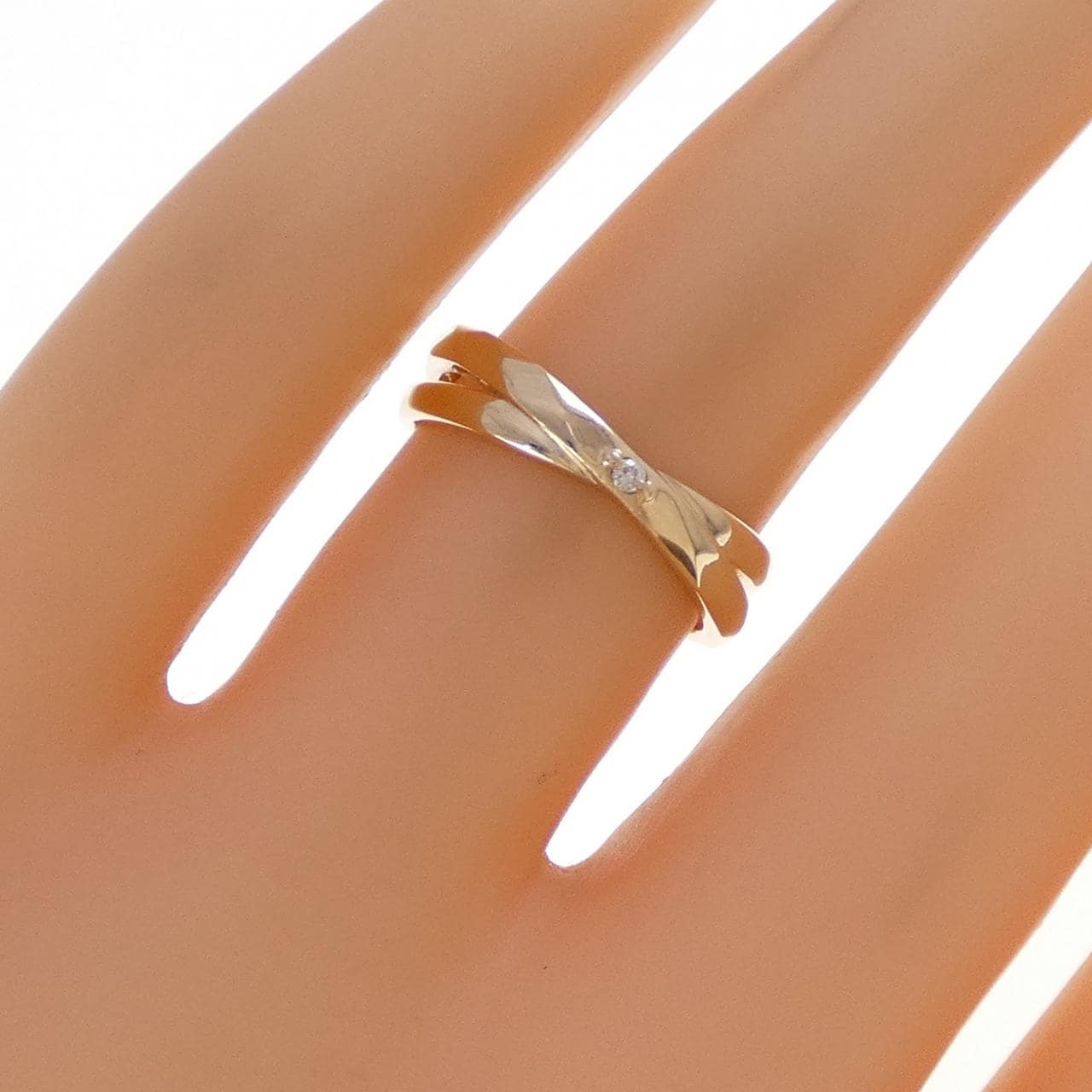 K10PG ダイヤモンド リング 0.01CT