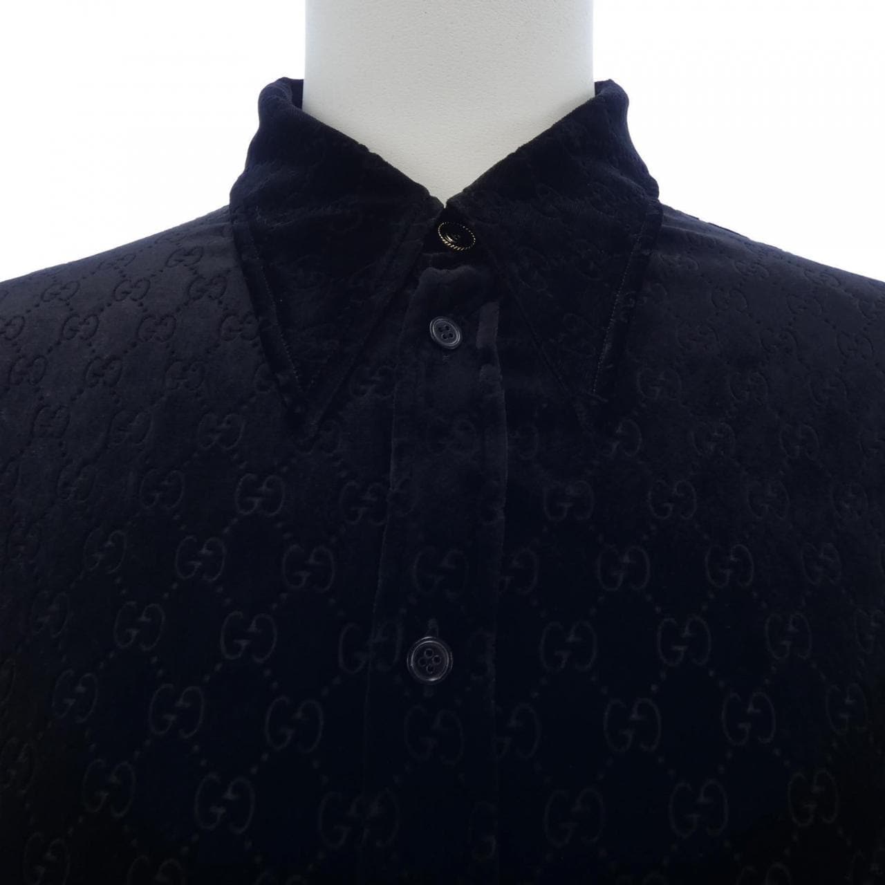 グッチ GUCCI GGストレッチベルベットデヴォレシャツ 860674 ZAUS4 シャツ