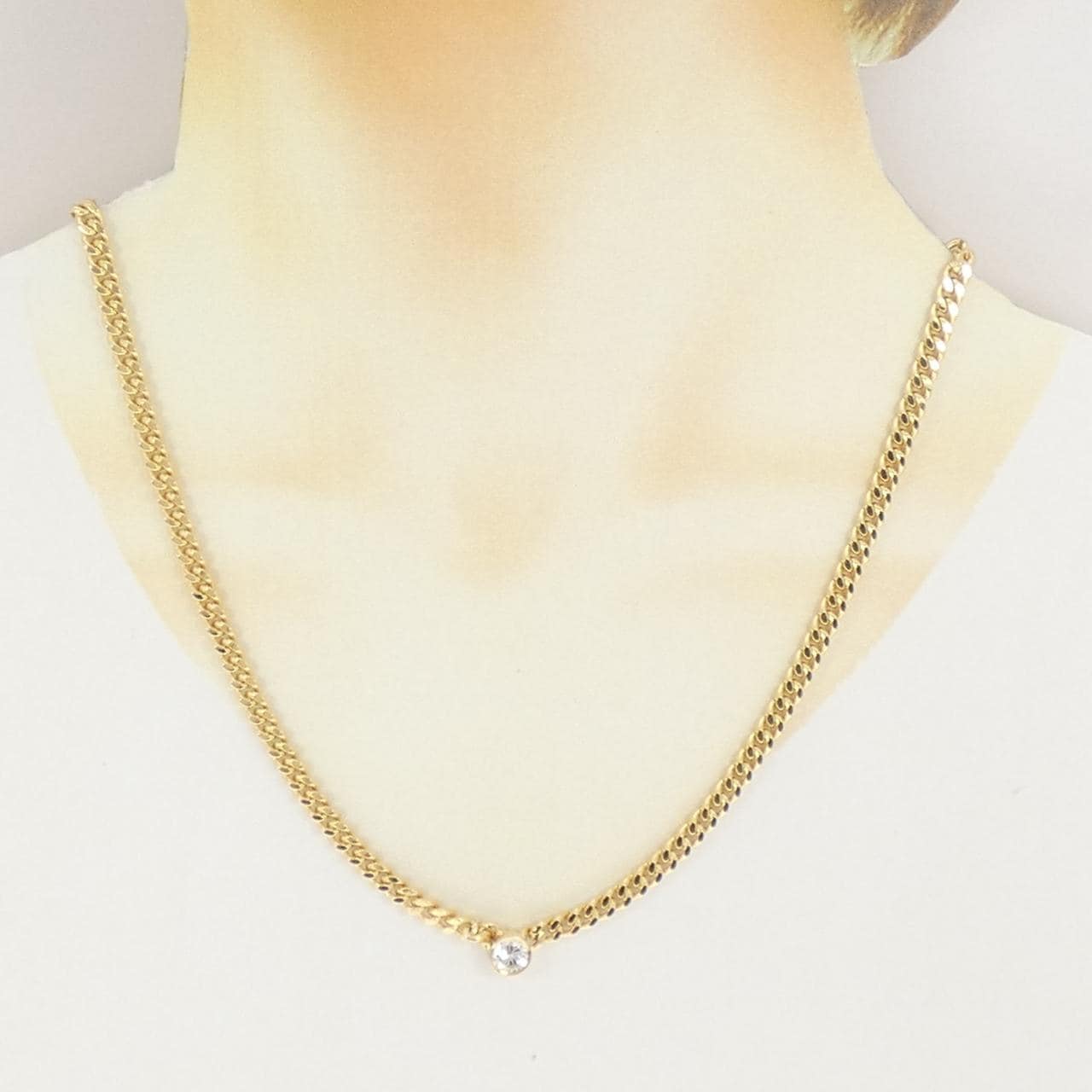 K18YG ダイヤモンド ネックレス 0.71CT