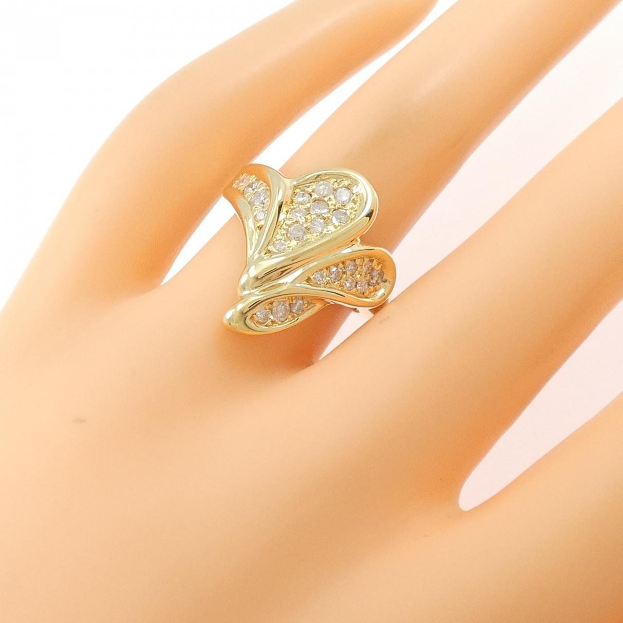 K18YG ダイヤモンド リング 0.50CT