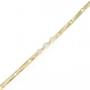 K18YG ダイヤモンド ブレスレット 0.11CT