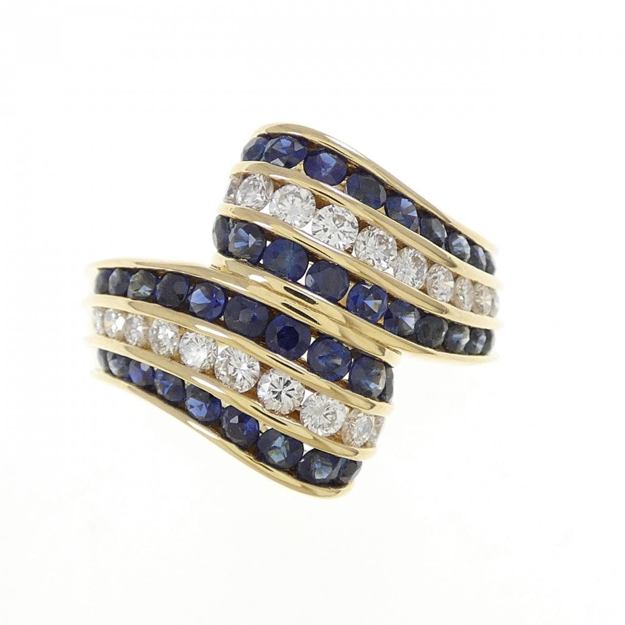 K18YG サファイヤ リング 1.41CT