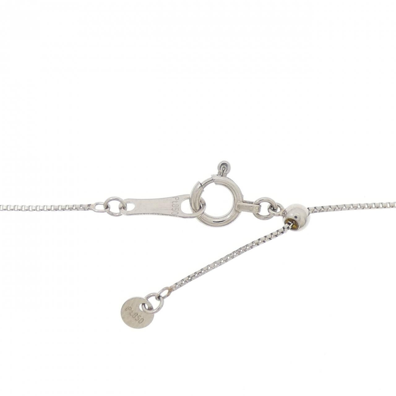 PT ソリティア ダイヤモンド ネックレス 0.18CT