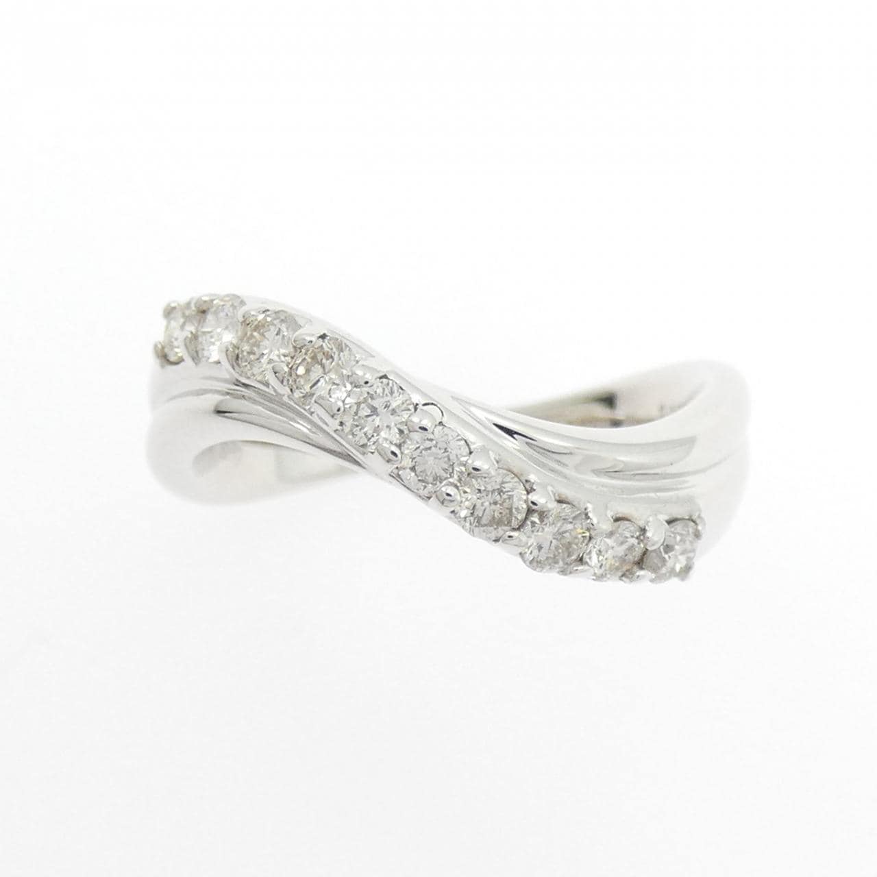 K18WG ダイヤモンド リング 0.50CT