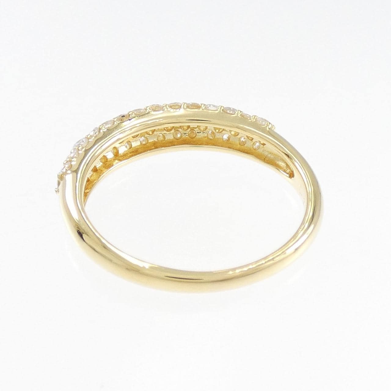 K18YG パヴェ ダイヤモンド リング 0.70CT