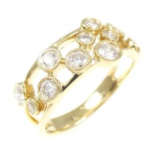 K18YG ダイヤモンド リング 0.63CT