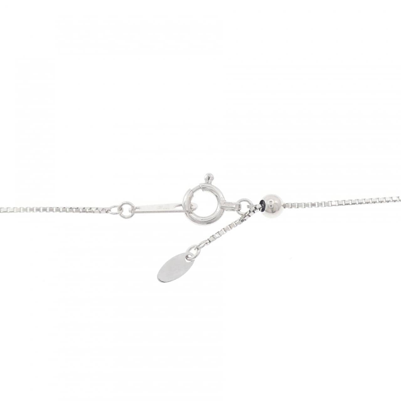 K18WG クロス ダイヤモンド ネックレス 0.15CT