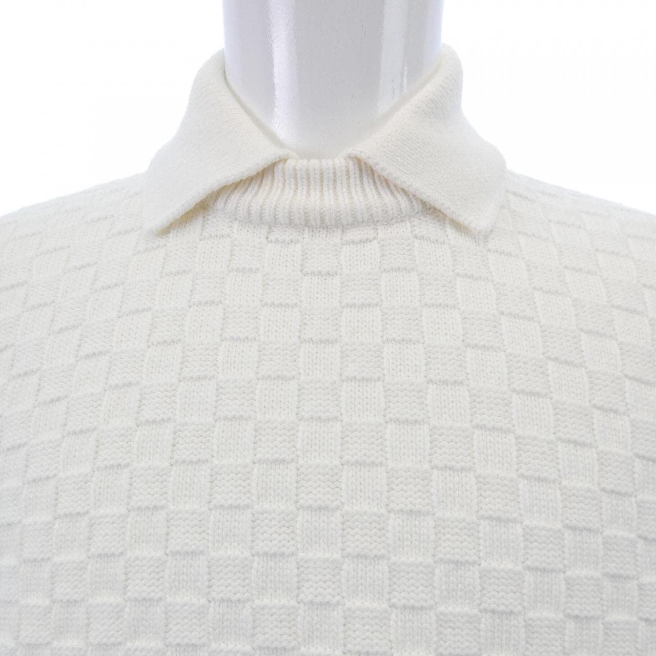 ルイヴィトン LOUIS VUITTON LVダミエウールブレンドプルオーバー HPN63WTZ8 ニット