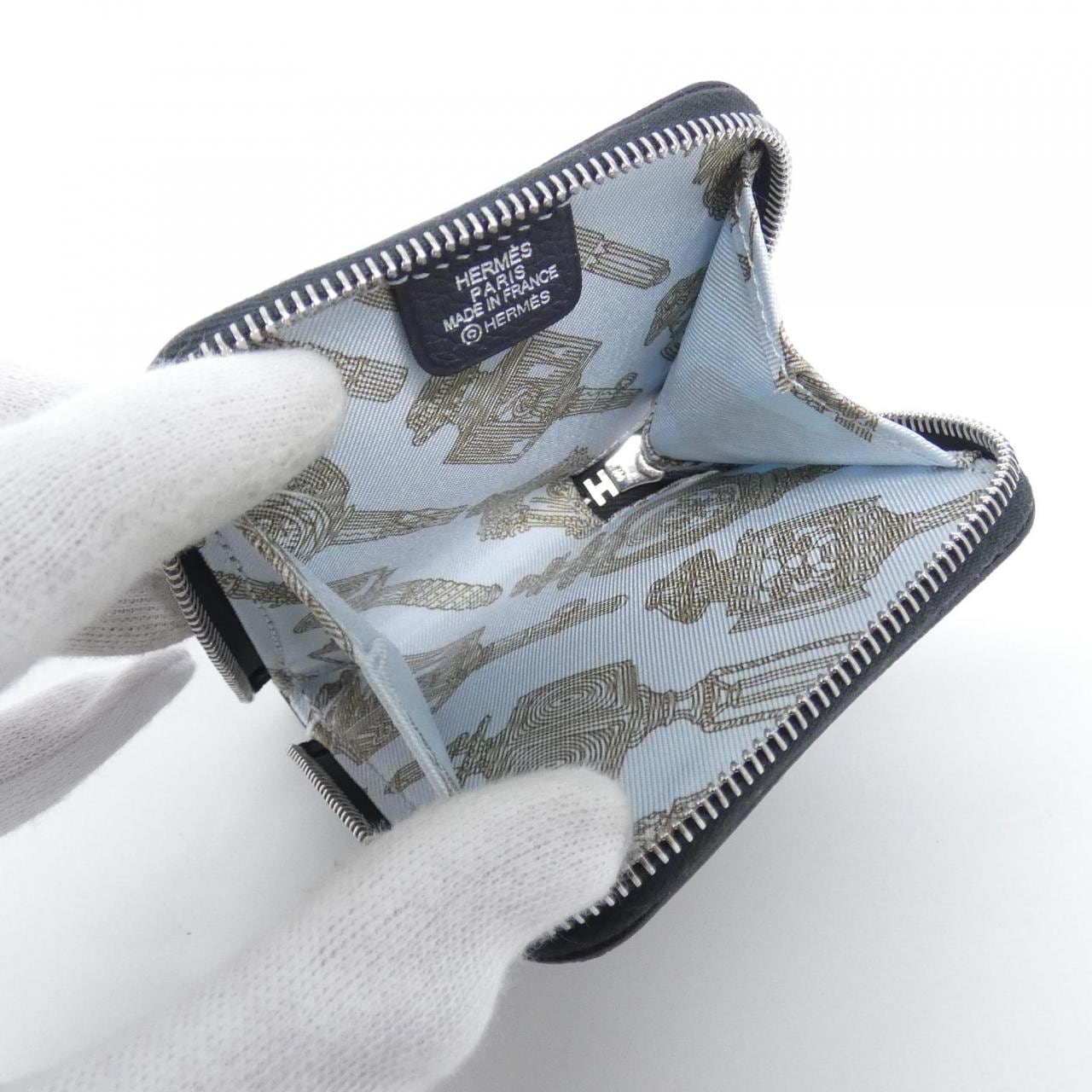 エルメス MERVILLEUSES LANTERNES シルク イン ポルト モネ 086424CK コインケース