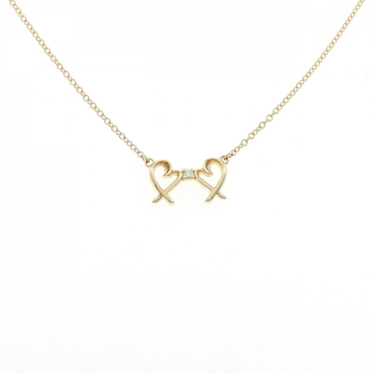 ティファニー ダブルラビングハート ネックレス