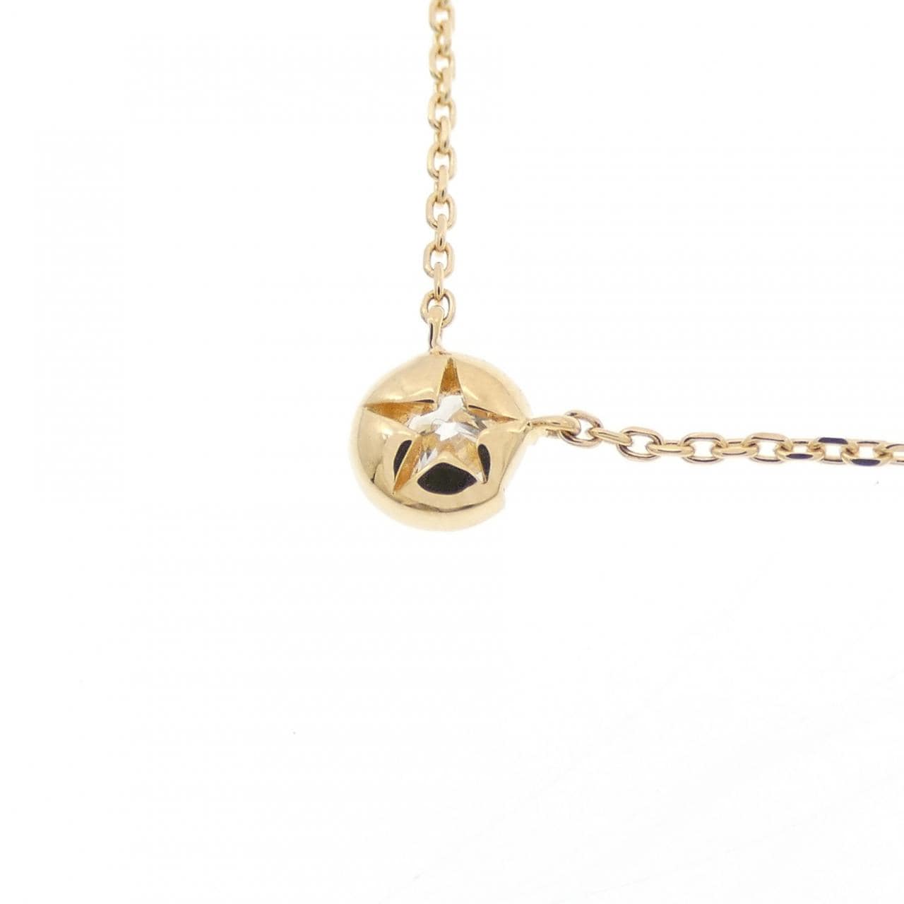スタージュエリー ムーンセッティング ネックレス 0.10CT