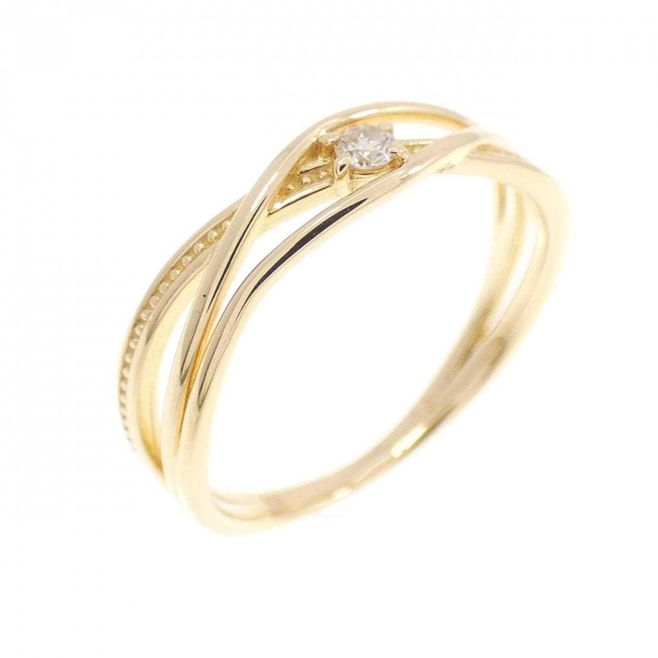 K18YG ダイヤモンド リング 0.03CT
