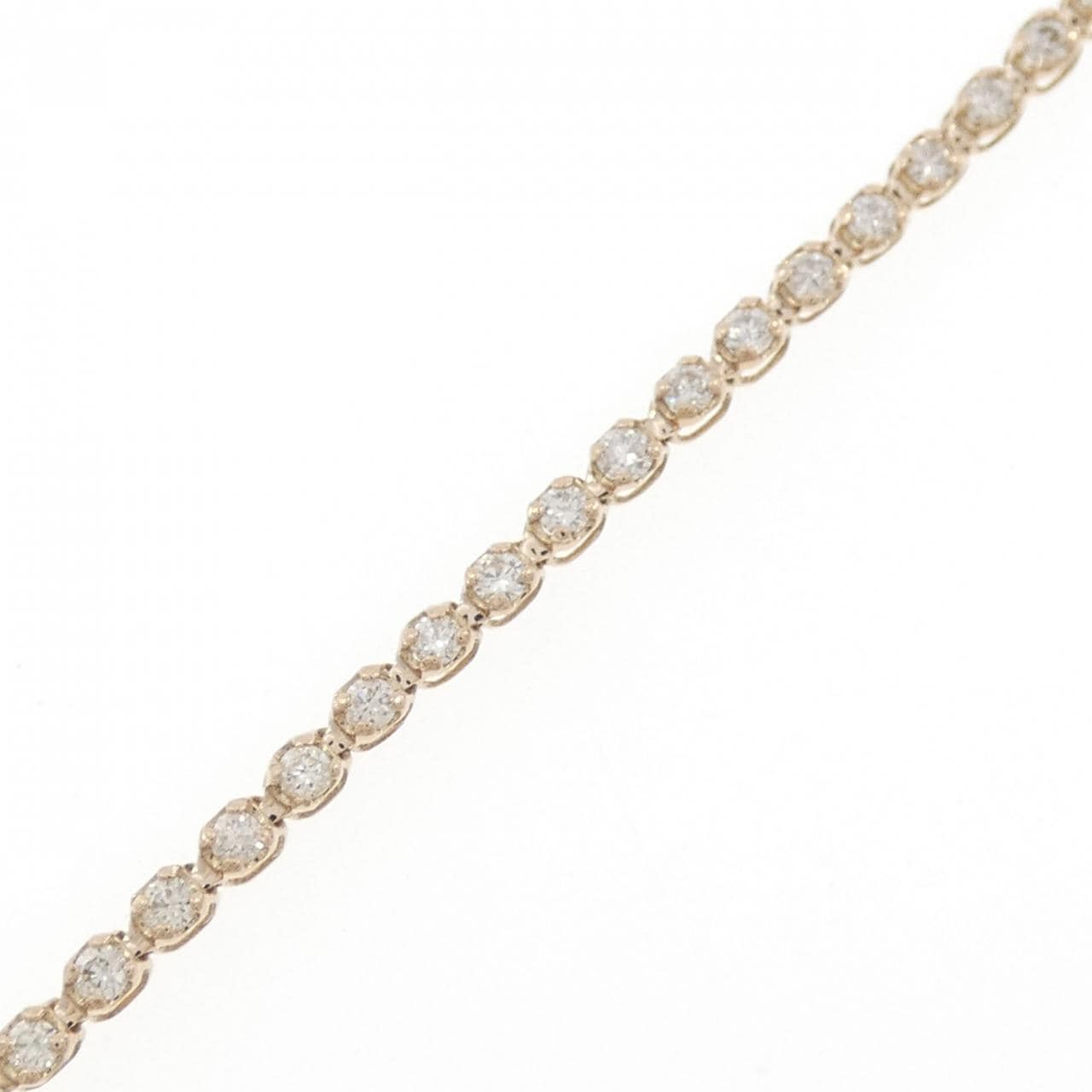 K18PG ダイヤモンド ブレスレット 1.00CT