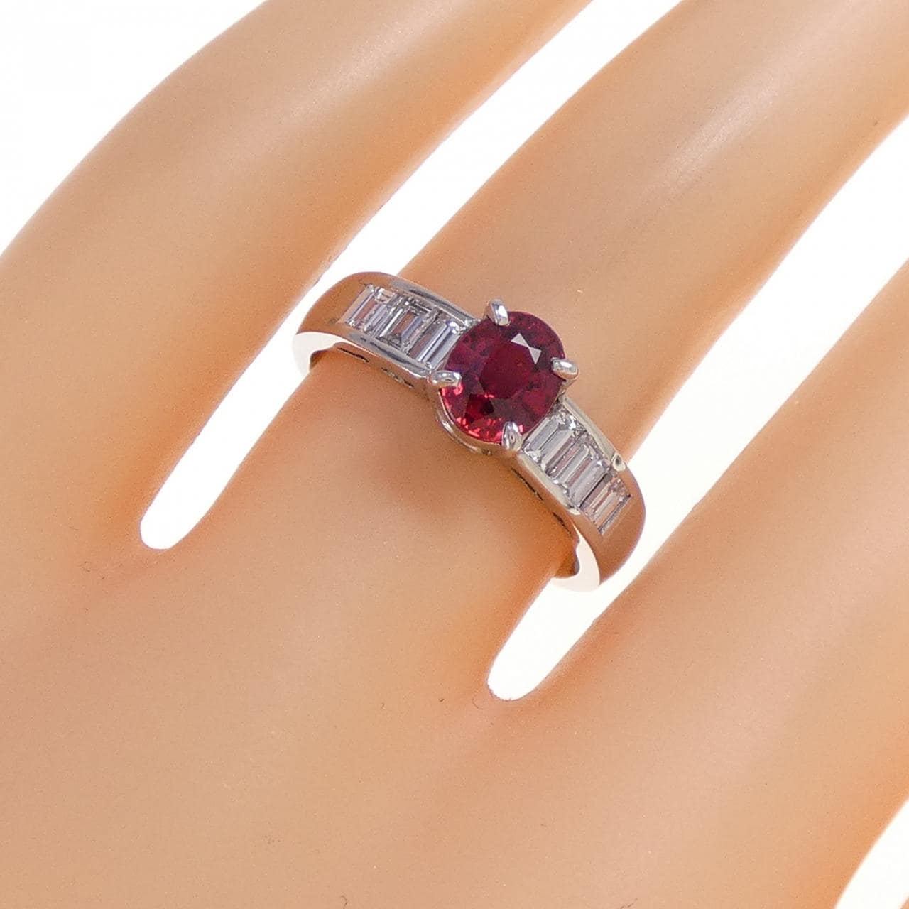PT900 Ruby Ring 1.08CT