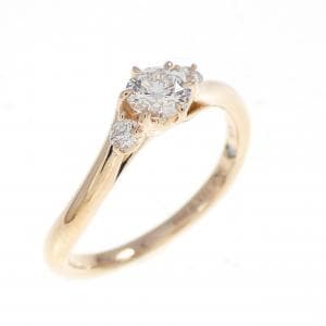 K18PG ダイヤモンド リング 0.215CT F VS1 3EXT H＆C