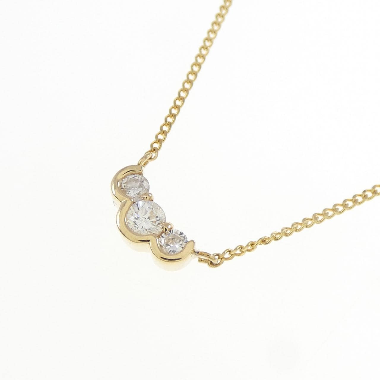 K18YG ダイヤモンド ネックレス 0.20CT