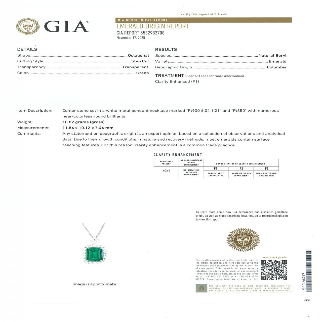 【リメイク】PT900/PT850 エメラルド ネックレス 6.04CT コロンビア産