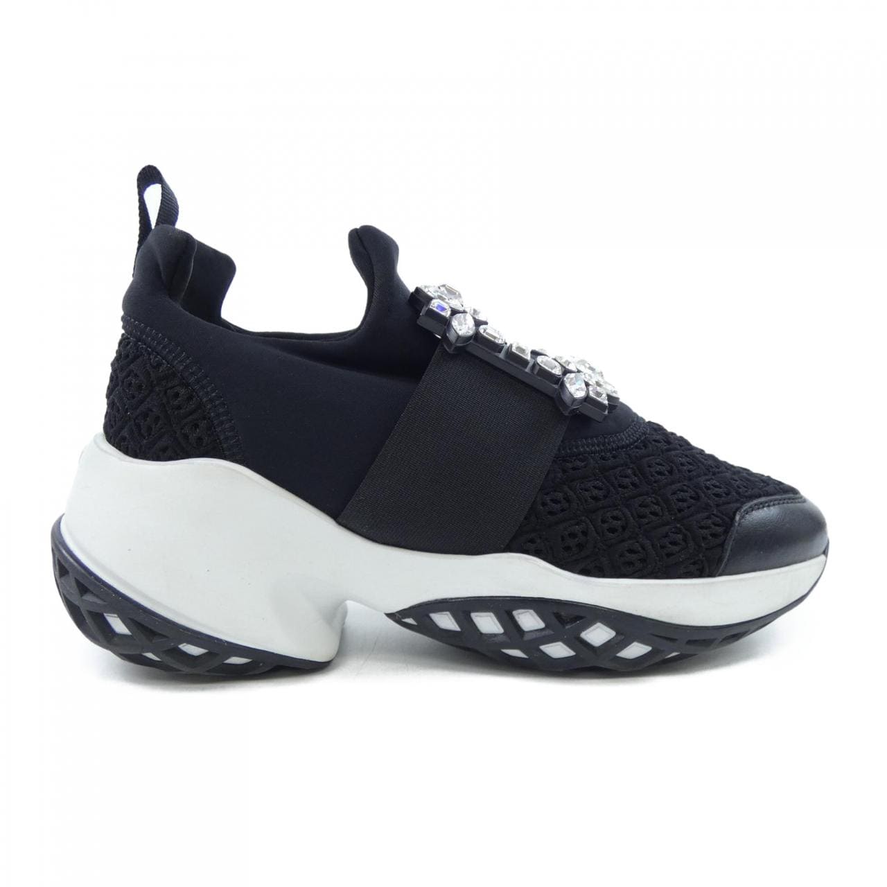 ロジェヴィヴィエ ROGER VIVIER ヴィヴ ラン　ストラスバックル スニーカー