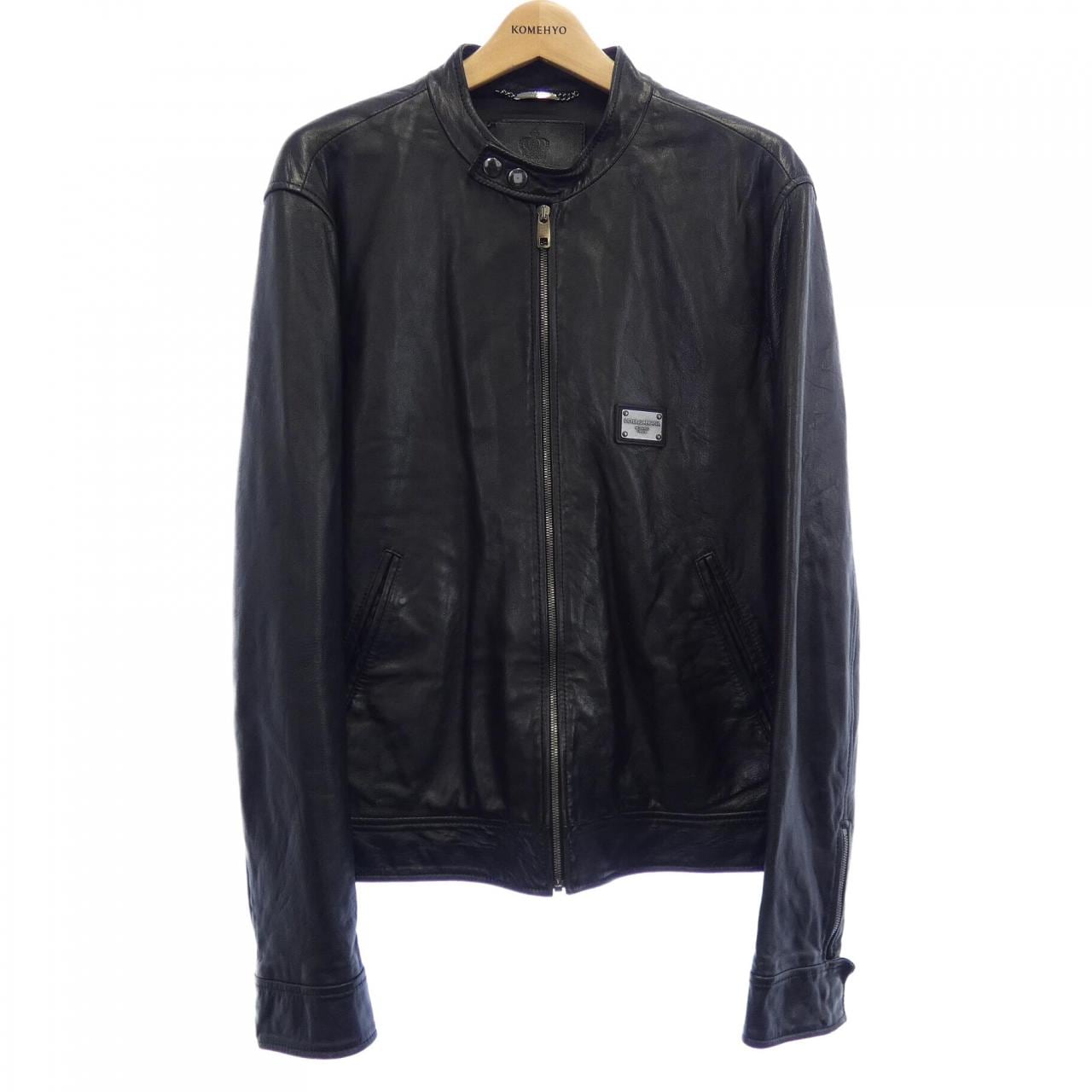 ドルチェアンドガッバーナ DOLCE&GABBANA G9GH0L レザーライダースジャケット