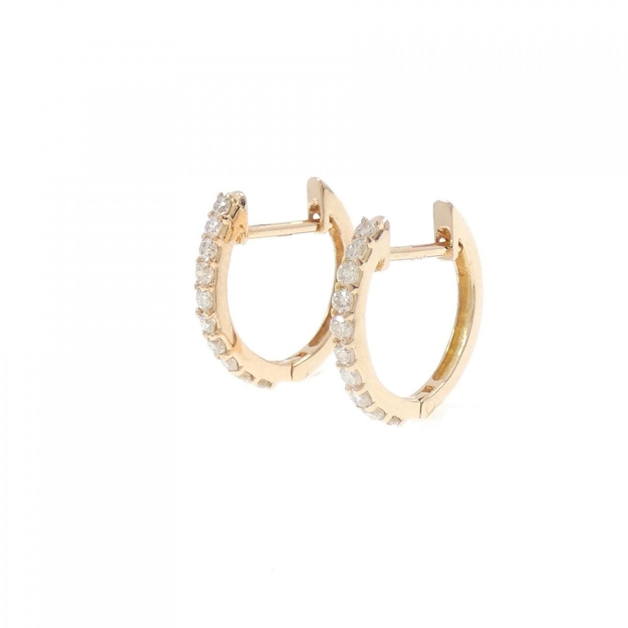 K18PG ダイヤモンド ピアス 0.20CT