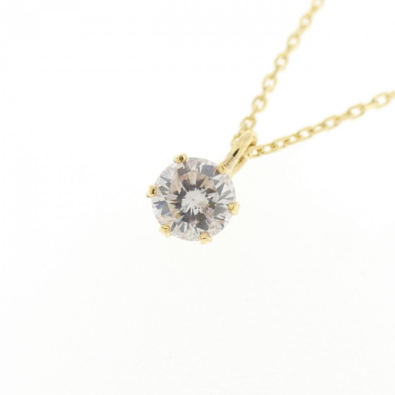 K18YG ピンクダイヤモンド ネックレス 0.144CT