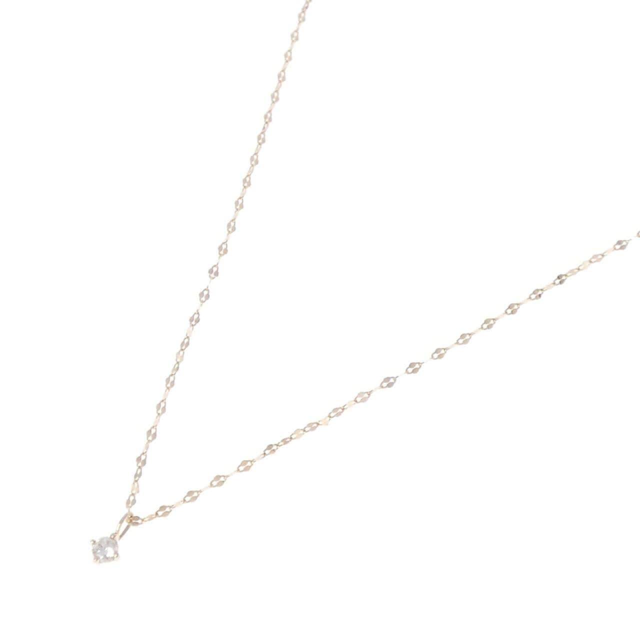 K18PG ダイヤモンド ネックレス 0.12CT