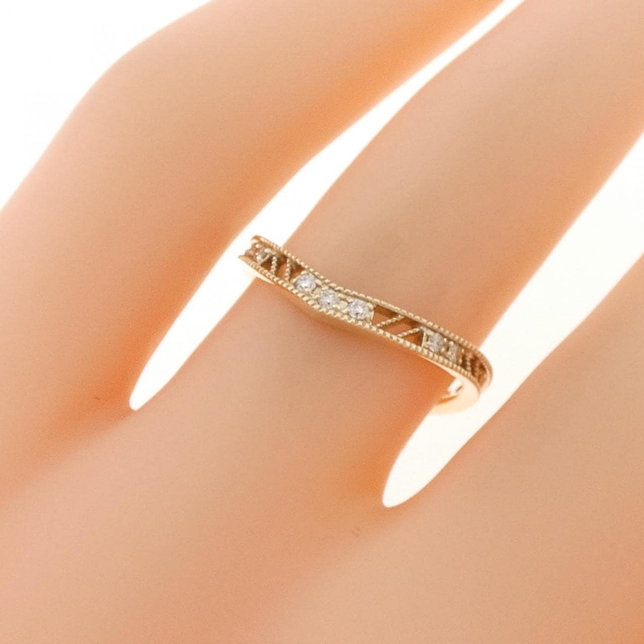 アガット ダイヤモンド リング 0.05CT