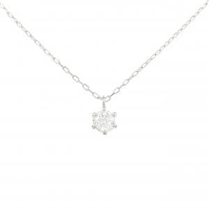 PT900/PT850 ソリティア ダイヤモンド ネックレス 0.296CT