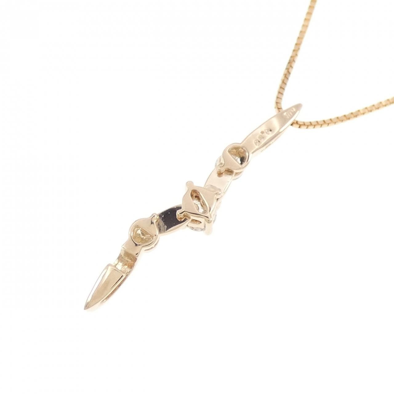K18PG ダイヤモンド ネックレス 0.30CT