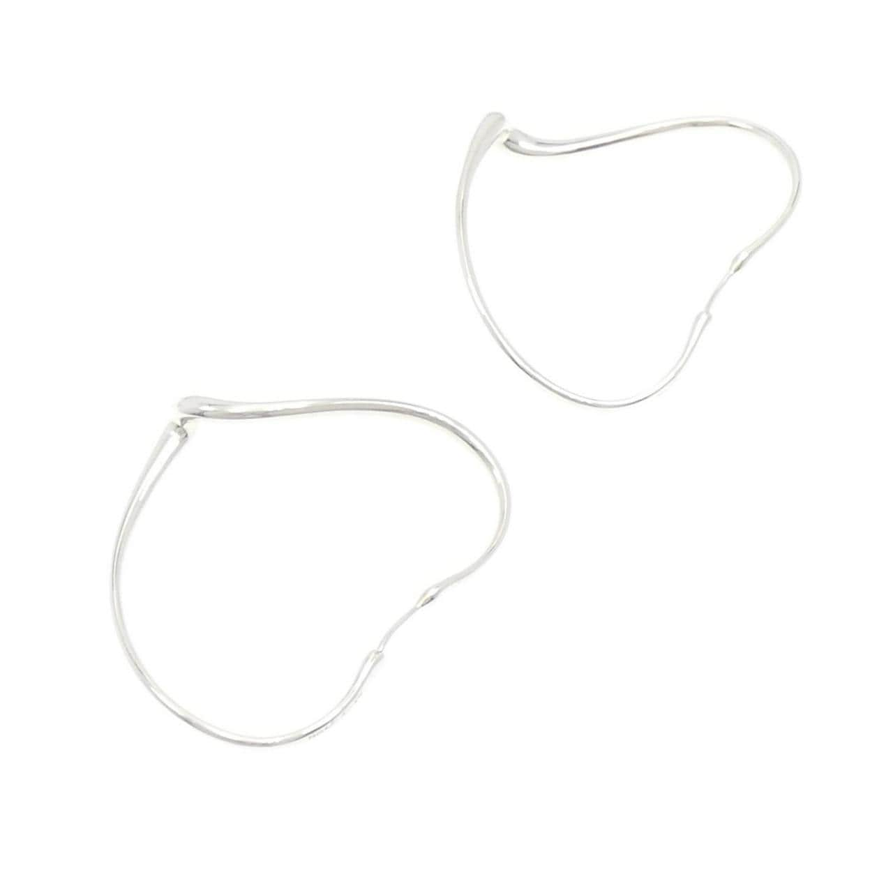 TIFFANY open heart hoop earrings