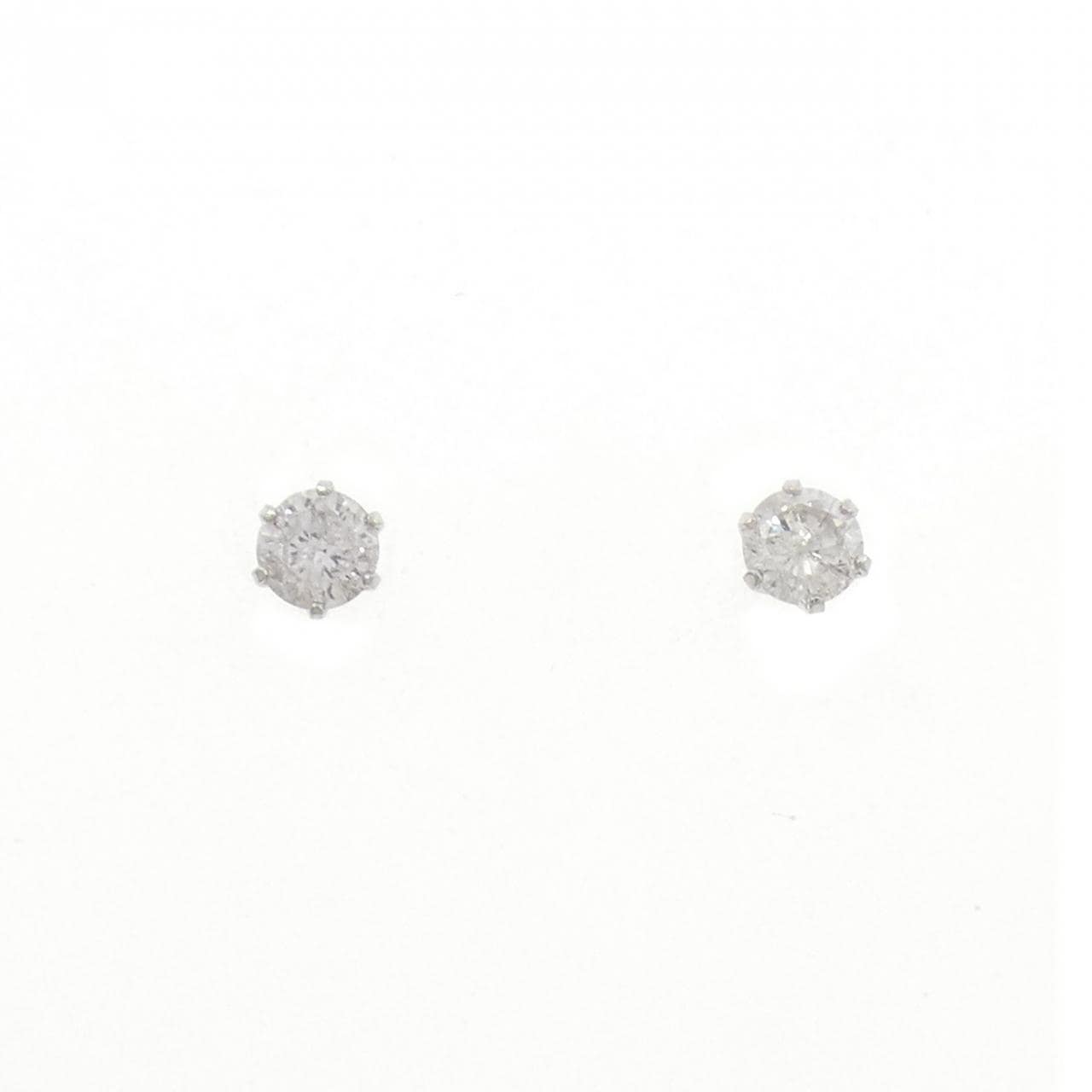 PT900 ソリティア ダイヤモンド ピアス 0.35CT
