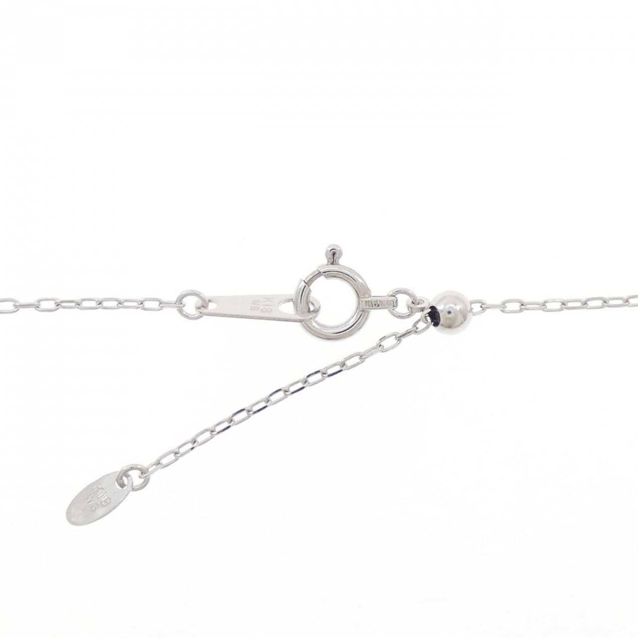 K18WG 葉綠色石榴石項鍊 0.80克拉